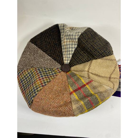 Hats in the Belfry NWT Wool Blend Golfer Flat Cap Panel Hat XL - Picture 10 of 11
